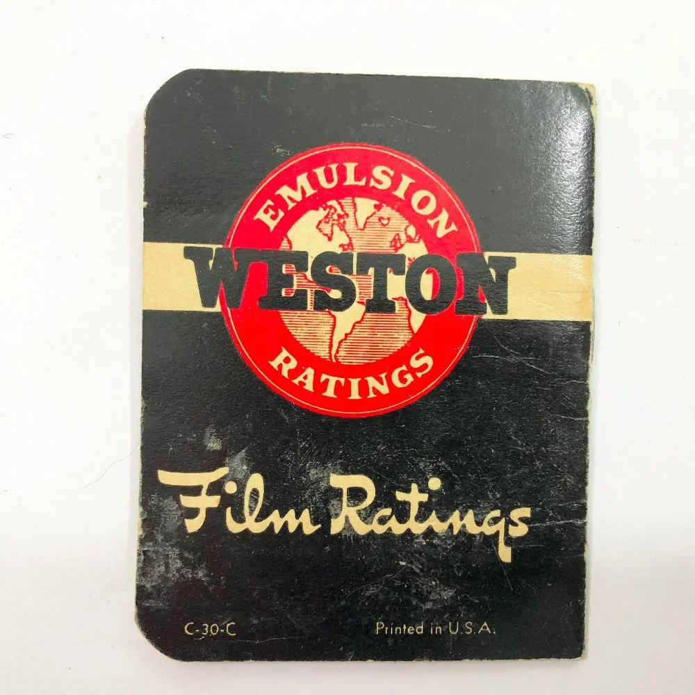 1945 Weston Emulsion Ratings Film Ratings Small Booklet